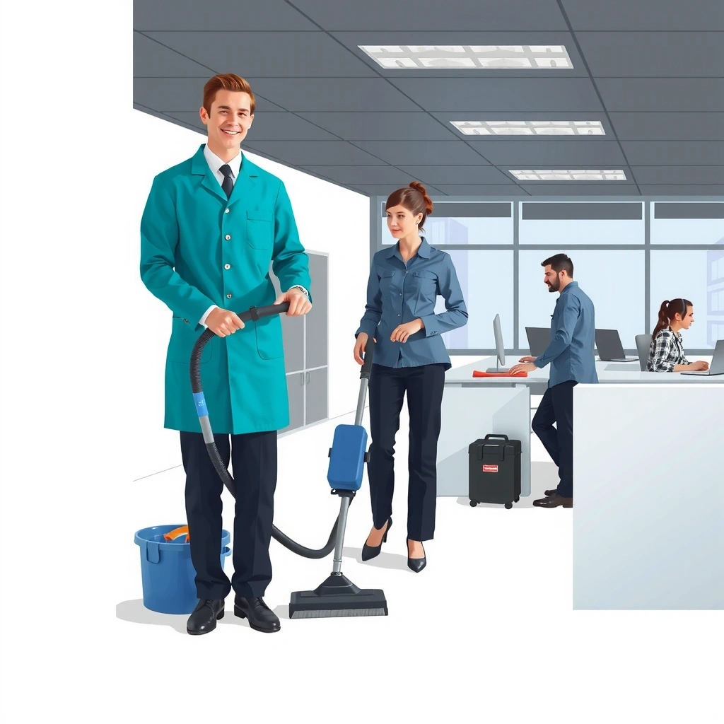 Commercial office cleaning service